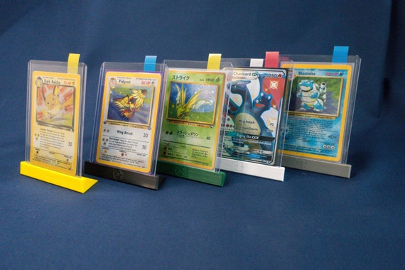 Double Toploader card stand / holder for Pokemon / Magic / Yu Gi Oh cards