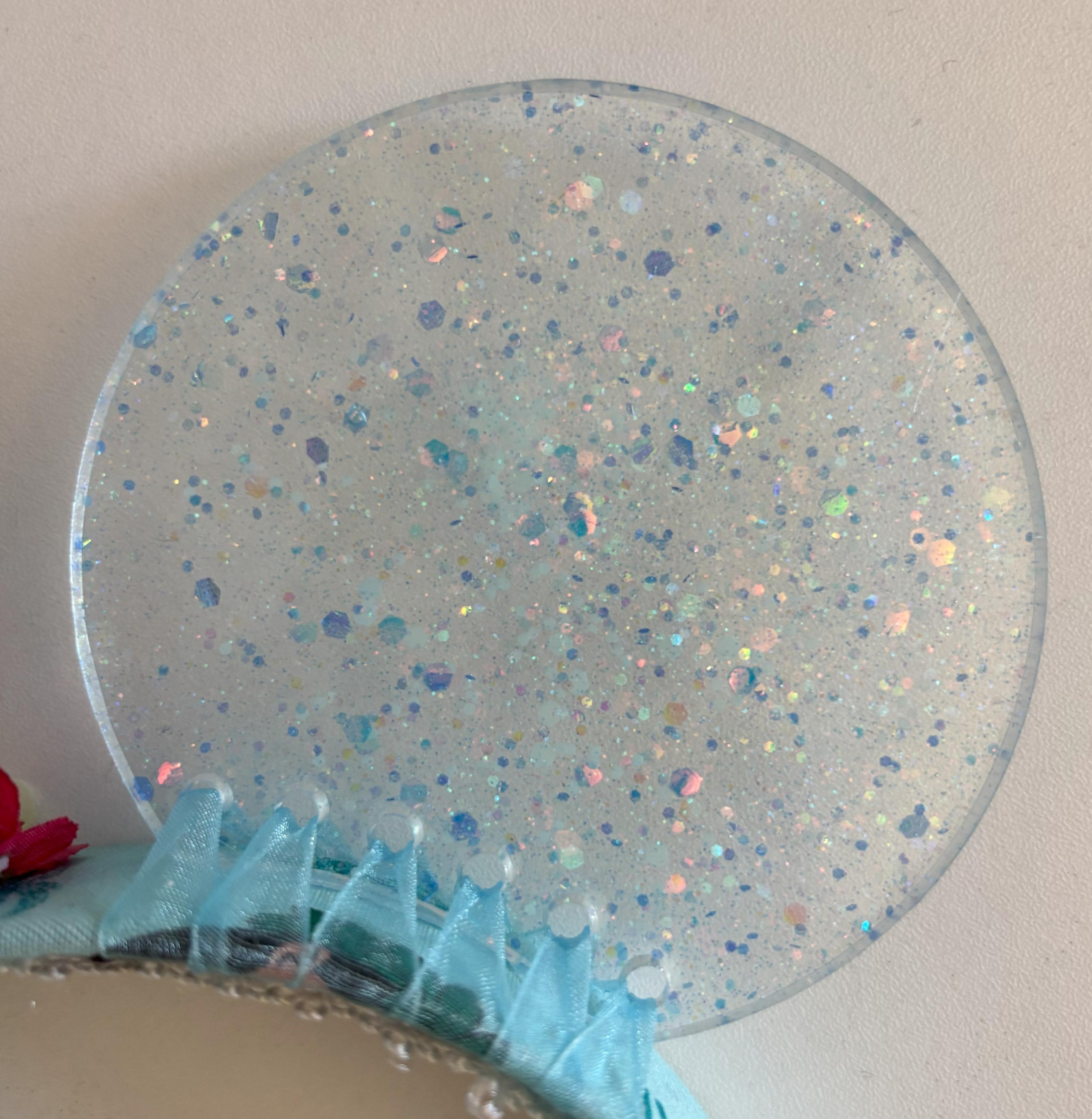 Resin glow in the dark Mouse Ears Headband Enchanting Garden Princess Flower & Garden Mouse Ears Headband | Magical Mouse Boutique main image 4