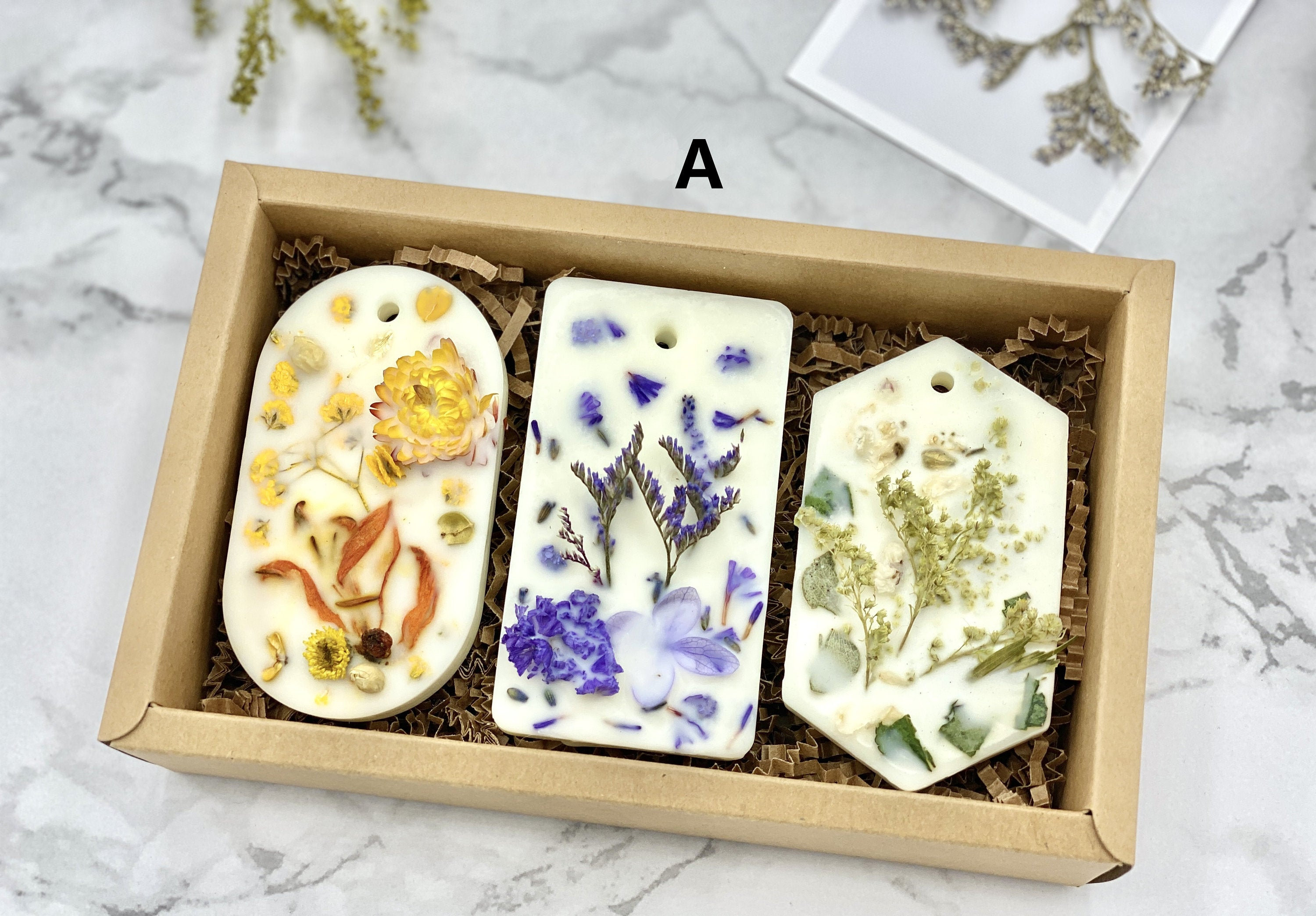 3 Botanical Soy Wax Tablet Gift Set Wax tablet Soy wax Etsy