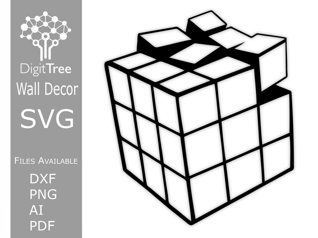 Rubik's Cube / SVG Laser Cut File Wall Decor File Etsy