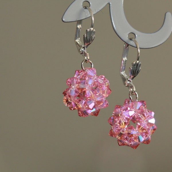 Boucle d'oreilles en boule en Cristal de Swarovski