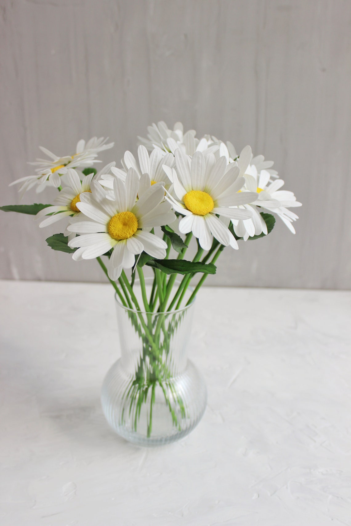Artificial daisy flowers faux plant fake wildflowers Etsy