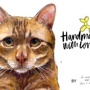 Ritratto di gatto da foto, dipinto di gatto personalizzato, idee regalo per amanti dei gatti, gatto siamese, gatto sfinge, dipinto personalizzato per animali domestici, regali a tema gatto