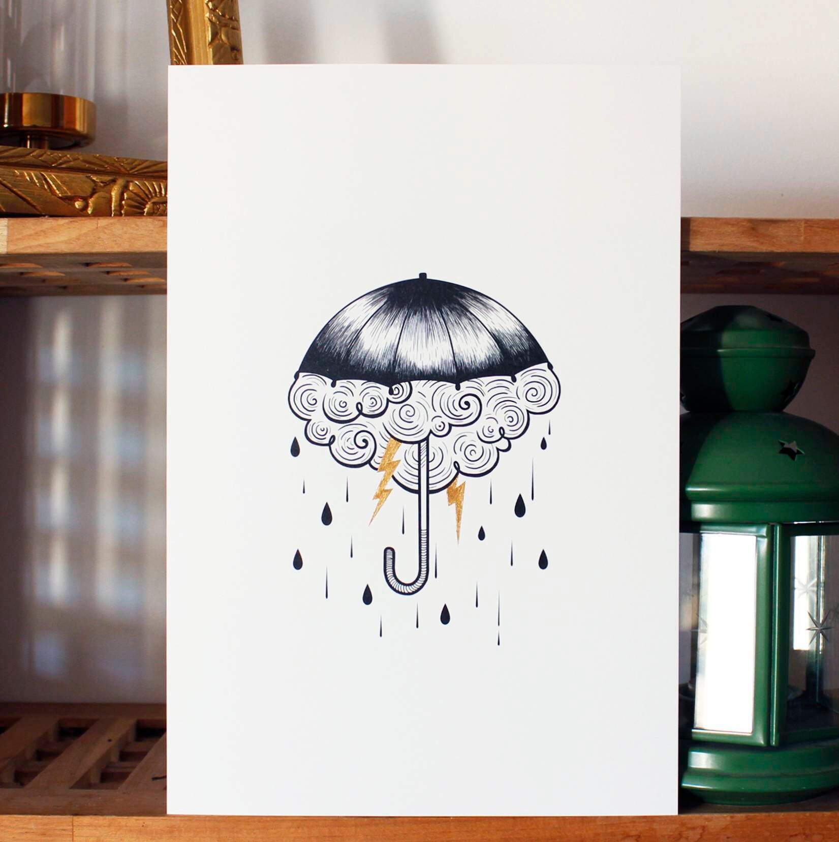 Under My Umbrella Print