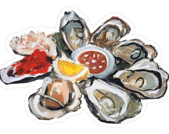 Oysters Sticker | Food Sticker
