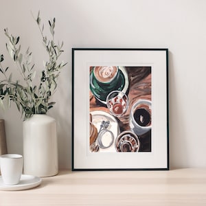 Coffee Art - Coffee Wall Art, Coffee Print Poster, Kitchen Wall Art, Coffee Art Prints