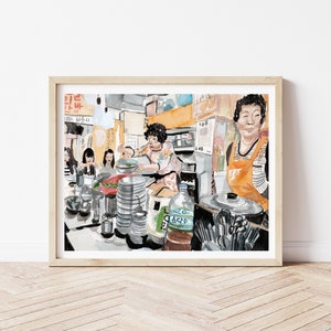 Korean Art - Korean Wall Art, Korea, Korean Art Print, Korean Painting, Korean Street Food, Korea Art, Korea Prints, Korean