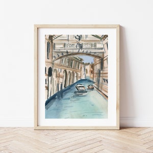 Venice Print, Abstract Venice Painting, Venice Art Print, Travel Print, Italy Wall Decor, Venice Wall Art, Italy Wall Art, Italy Cityscape