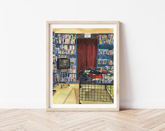 Dover Street Market NYC Print | Adults Only Room Art | New York Fashion Store Illustration | NYC Interior Wall Art | New York City Art Print