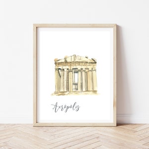 Acropolis Wall Art, Acropolis Print, Parthenon Poster, Greece Print, Athens Poster, Athens Greece, Acropolis of Athens, Acropolis Hill