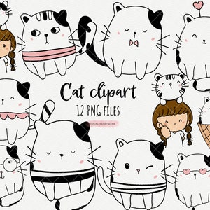 cat international cartoon day clipart.cat with people friend element.cute pet design clipart.