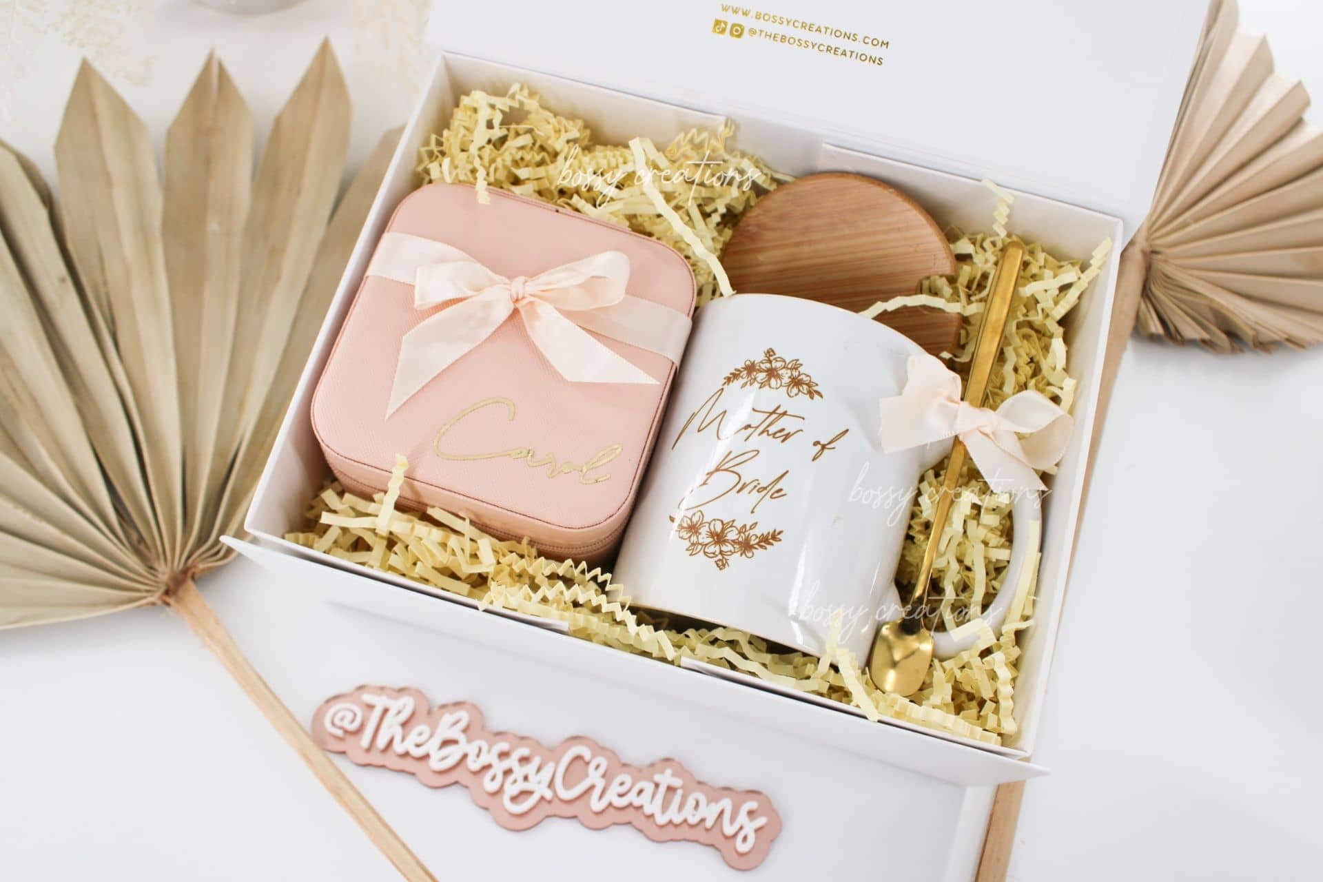 Mother of the Bride \u0026 Groom Gift Box From Daughter for Wedding Day Thank  You Boho Wedding Gits Wedding Parents Personalized Custom Gifts - Etsy, image size:1920x1280