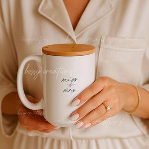 Miss To Mrs 15oz Mug, Modern Happy Engagement Gifts, Gifts For Future Bride, Cute Bride To Be Wedding Gift, Minimalist Bridal Shower gift