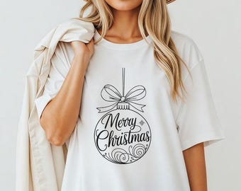 Merry Christmas Bauble Shirt Holiday Ornament Design Tee Hoodie Sweatshirt for Xmas Fans