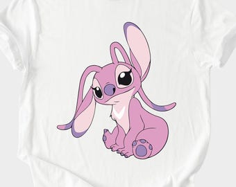 Angel from Lilo and Stitch Shirt Hoodie Sweatshirt – Cute Disney Alien Girl Design in Pastel Pink for Fans or Gift for Her
