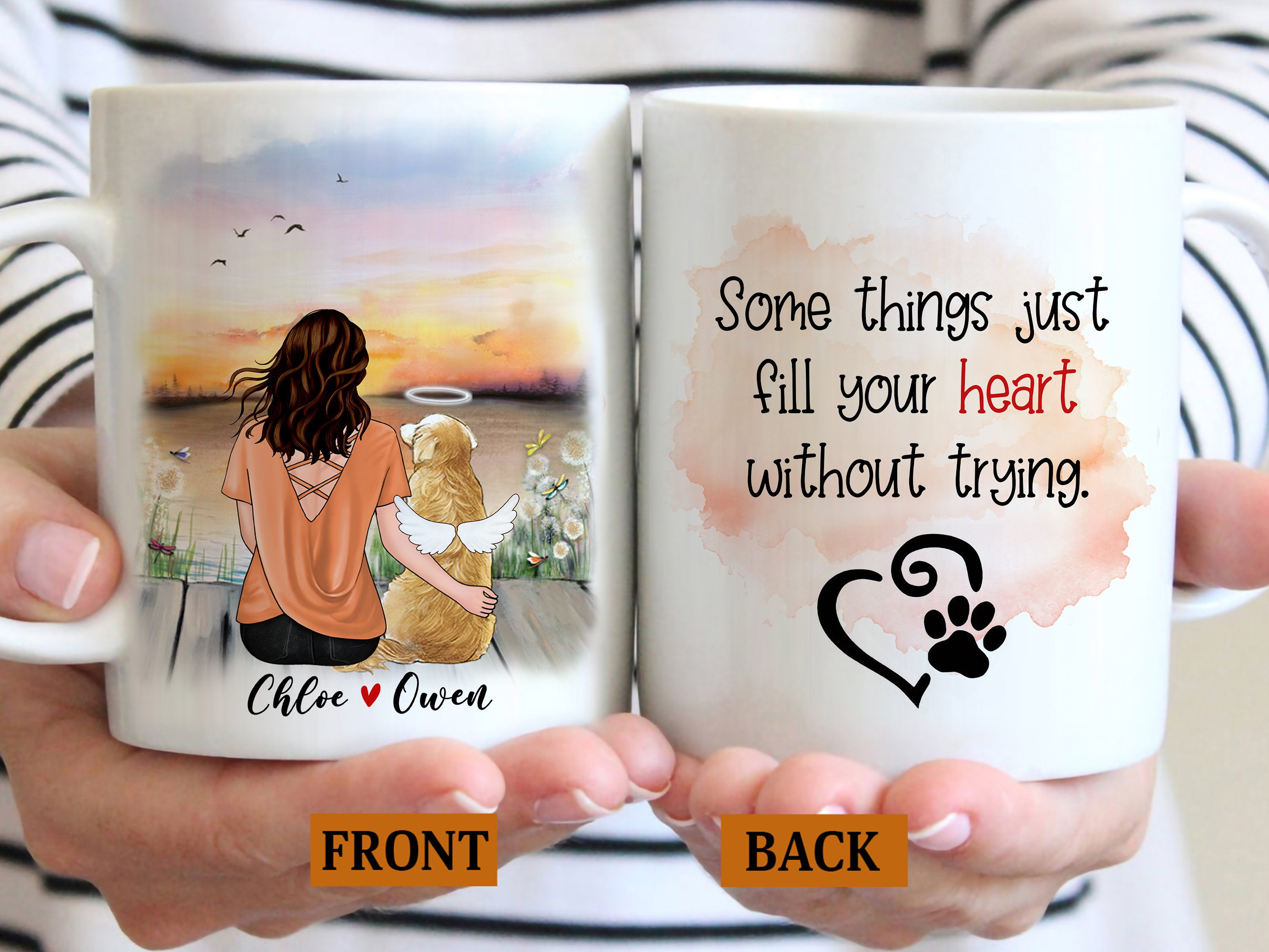 Personalized Dog Mom Mug Pet Memorial Mug Pet Loss Gifts Etsy