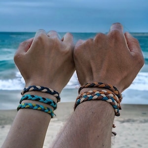 Pulsera trenzada / Pulsera unisex para él y para ella / Accesorios playeros con estilo / Estilo boho surfero