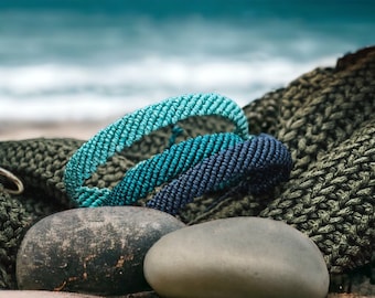 Waterproof woven bracelet, Unisex Waxed Thread Bracelet, Mens bracelet pack