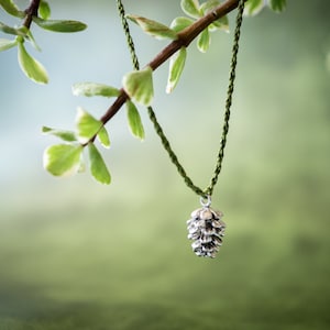 Handcrafted Pinecone Necklace | Evergreen Jewelry | Minimalist Woodland Necklace | Nature Gift for Her | Boho Chic Forest Pendant