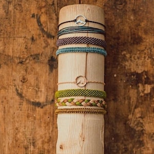 Adventure Bracelet Set | Waterproof bracelet stacks | Waxed Cord | Outdoor Bracelets | Mountain Lover Gift