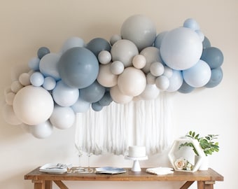 Cerulean Balloon Garland Kit with Shades of Blue for Birthday | Boy Baby Shower | Bachelor Party | Engagement Party | Wedding and More