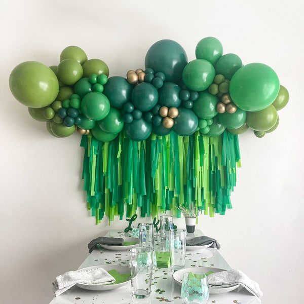 Green Goddess THICK Balloon Garland Kit with Several Shades of Green for St. Patrick’s Day Party | Lucky One Birthday | Lucky in Love Bash