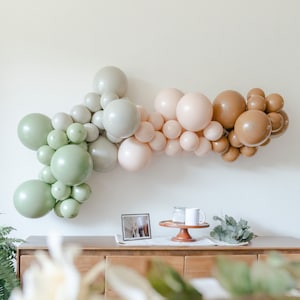 Joshua Tree Balloon Garland Kit Eucalyptus Grey Blush Mocha Balloons for Birthday Bachelorette Bridal Shower or Baby Shower Engagement Party