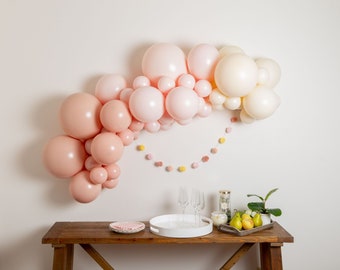 Copeland Balloon Garland Kit with Shades of Pink for Valentine's Day | Romantic Dinner | Girl Baby Shower | Bridal Shower | First Birthday