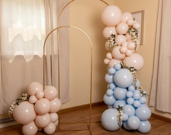 Palm Springs THICK Balloon Garland Kit with Light Blush and Powder Blue for Boy Baby Shower Bridal Shower Nautical Parties or Boy Birthday