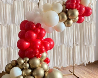 Love Letter THICK Balloon Garland Kit with Red, Gold, Lace & White for Valentine’s Day | Bachelorette Party | Engagement | Lunar New Year