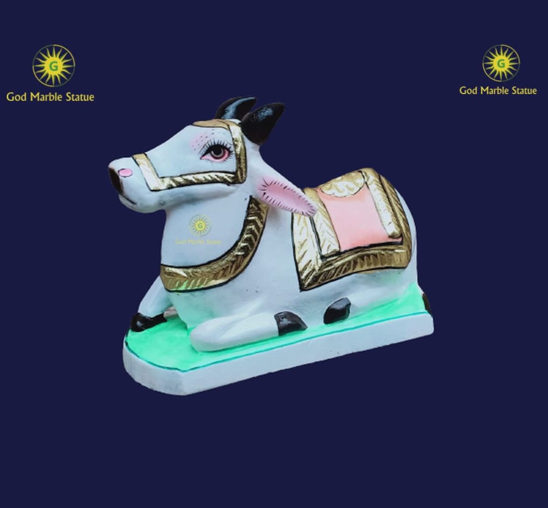 Marble Nandi Statue 7 Inch Nandi Idols Shiva Nandi Statue Nandi Idols