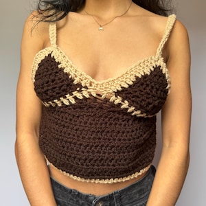 Stitched Tank - Brown