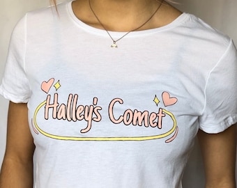 Halley's Comet Y2K T-shirt jaren 2000 baby T-shirt crop top