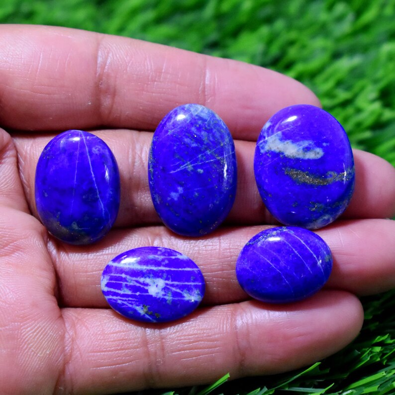 Lapis Lazuli Wholesale Lot Jewelry Making Lapis Lazuli cabochon 5 Piece Lapis Lazuli Gemstone Cabochon Lapis Lazuli Wholesale lot
