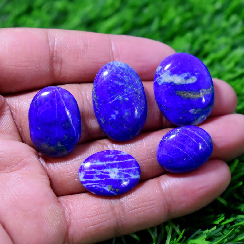 Lapis Lazuli Wholesale Lot Jewelry Making Lapis Lazuli cabochon 5 Piece Lapis Lazuli Gemstone Cabochon Lapis Lazuli Wholesale lot
