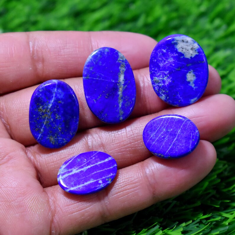 Lapis Lazuli Wholesale Lot Jewelry Making Lapis Lazuli cabochon 5 Piece Lapis Lazuli Gemstone Cabochon Lapis Lazuli Wholesale lot