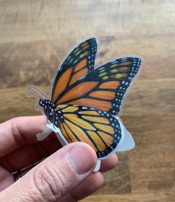 Flying Monarch Butterfly Sticker