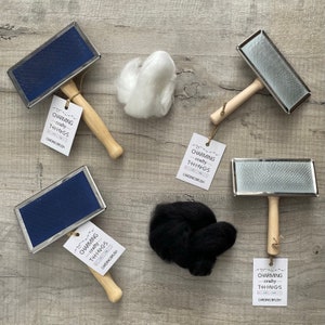 Paire de brosses à carder | Brosse à feutrer | Cardeuses pour laine
