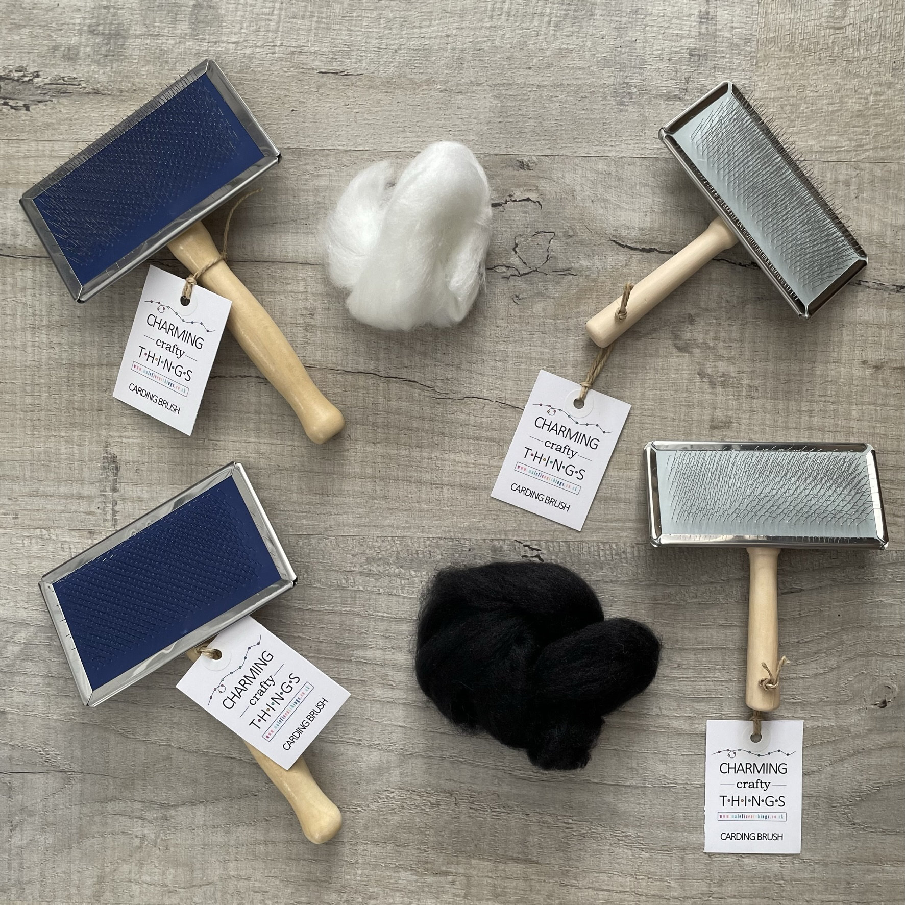 Pair of Carding Brushes | Felting Brush | Wool Carders