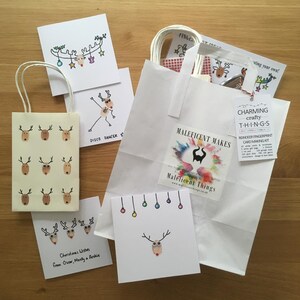 Fingerprint Art: Kit per la creazione di carte di renna