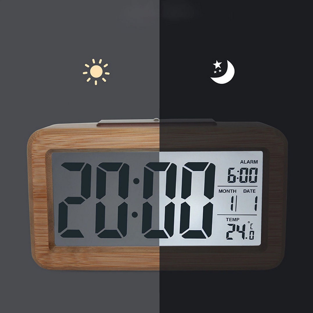 DIY Wooden Alarm Clock Wooden Digital Clock Wooden Vintage Etsy