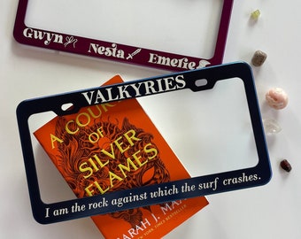 Valkyries License Plate Frames Car Accessories | Nesta, Emerie, & Gwyn ACOTAR