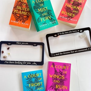 Rhysand Quotes License Plate Frames | ACOTAR Night Court Feysand Car Accessory