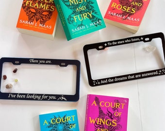 Rhysand Quotes License Plate Frames | ACOTAR Night Court Feysand Car Accessory