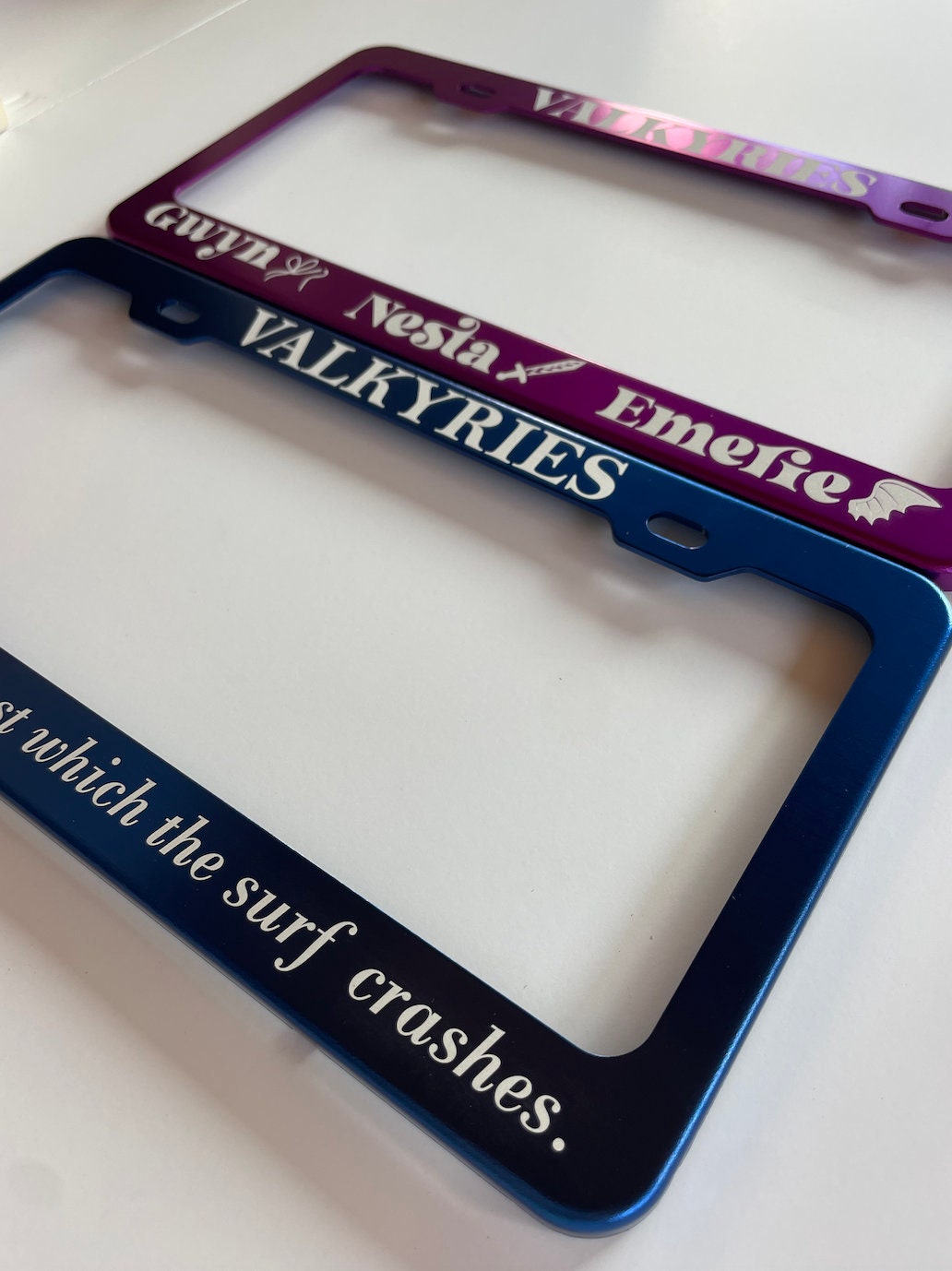 ACOTAR Valkyries License Plate Frames Car Accessories | Nesta, Emerie ...
