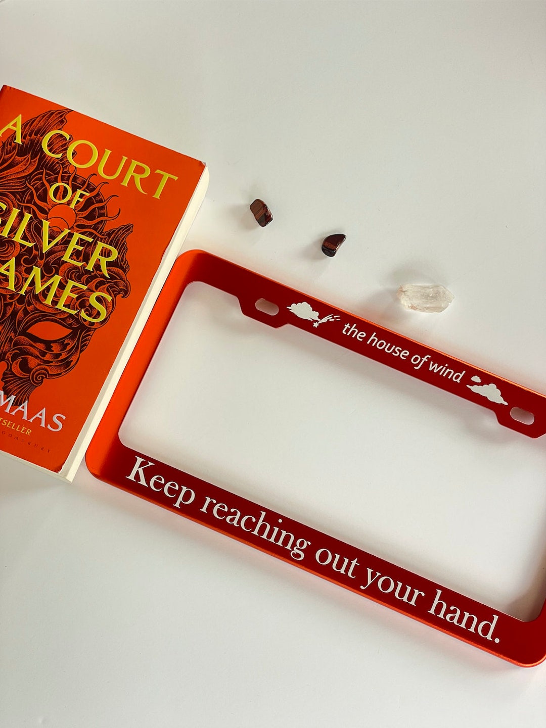 ACOTAR House of Wind License Plate Frame | Cassian & Nesta Quote Car ...