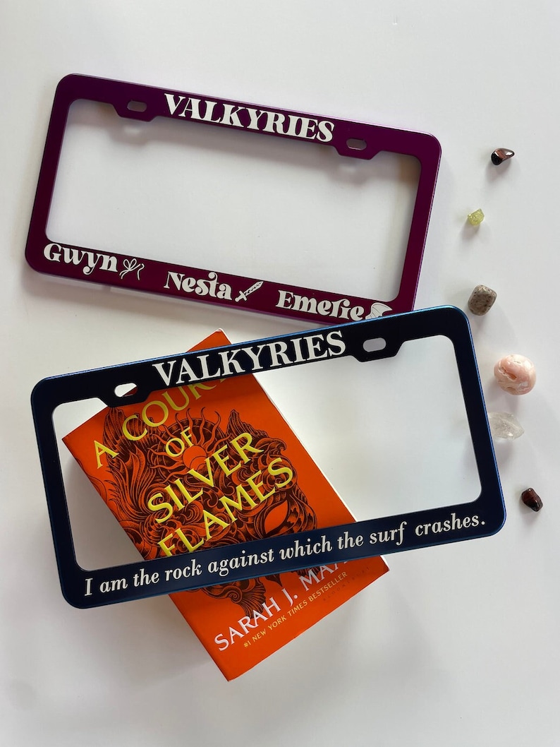 ACOTAR Valkyries License Plate Frames Car Accessories | Nesta, Emerie ...