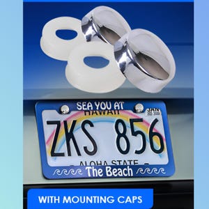 Mounting Caps Add-on for License Plate Frame  |  Screw Caps