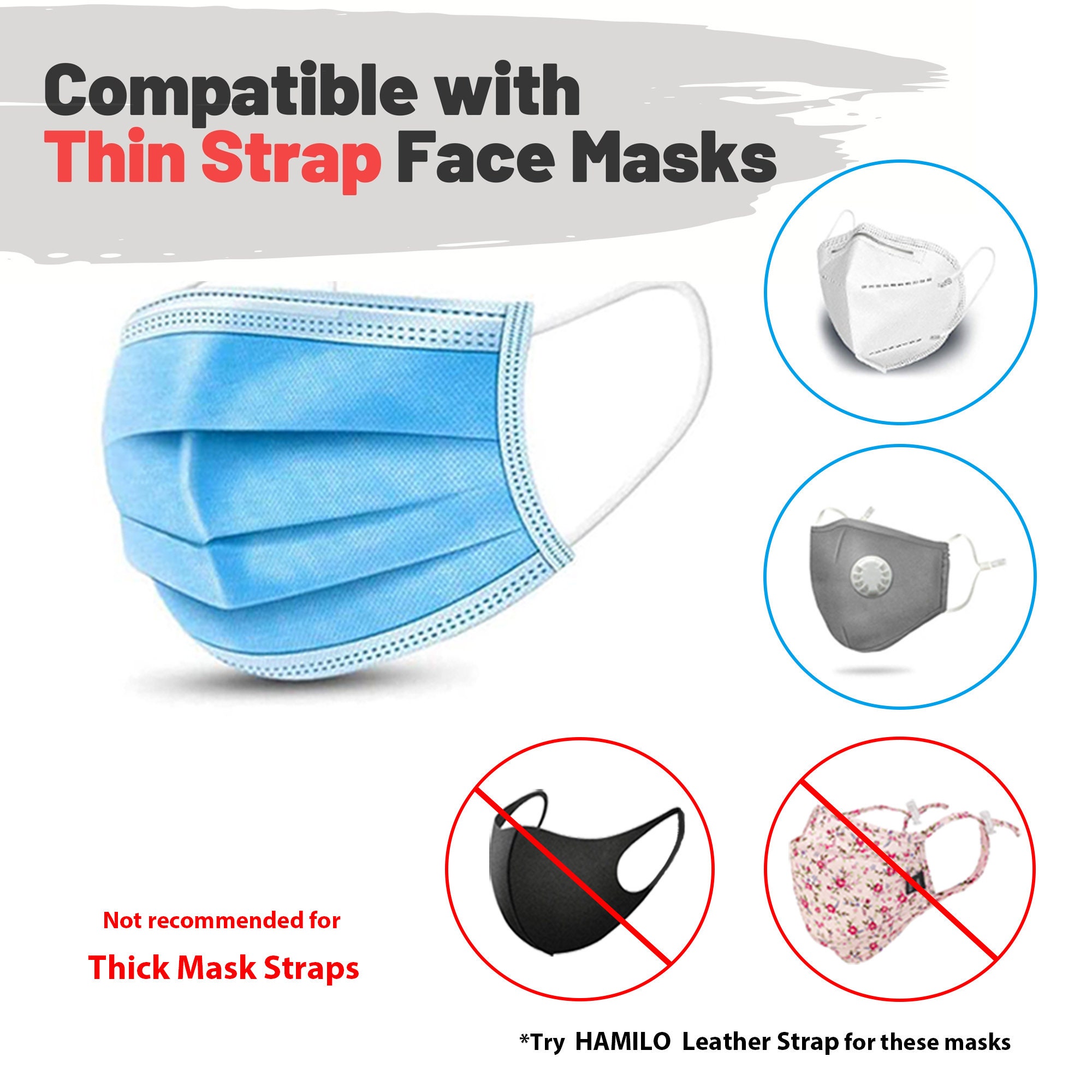 Silicone Face Mask Extension Straps 4 Pack Mask Strap Etsy
