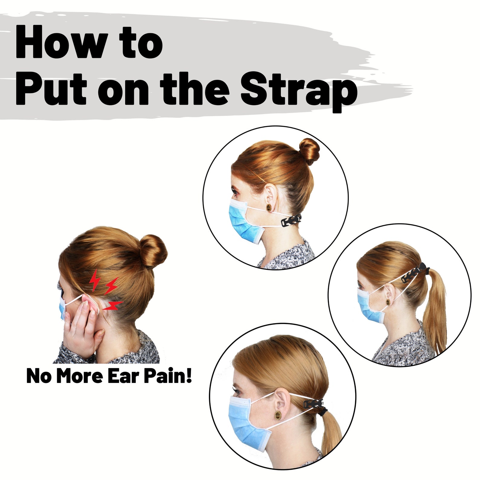 Silicone Face Mask Extension Straps 4 Pack Mask Strap Etsy